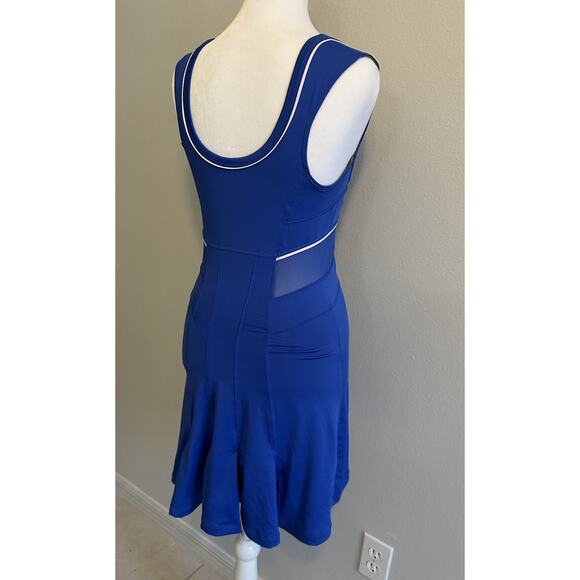 Serena Williams nike DUC Tennis dress S blue australian open 2012 Pleated Sheer - Picture 12 of 16